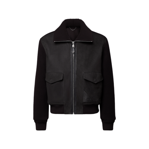 レザーミックス ブルゾン メンズ ウェア(洋服) (製品ズーム)