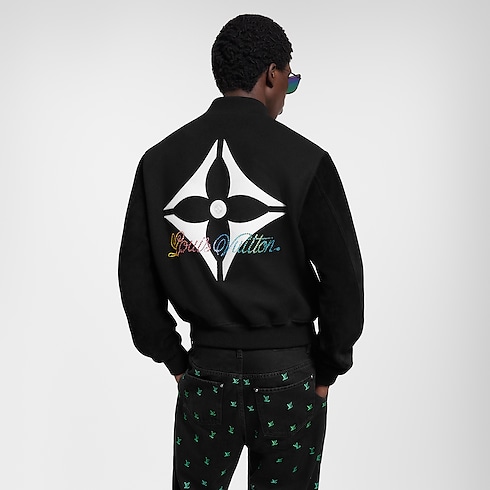 レザーミックス バーシティブルゾン メンズ ウェア(洋服) (製品ズーム)