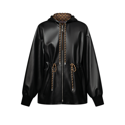 レザーペプラムパーカ ウィメンズ ウェア(洋服) (製品ズーム)