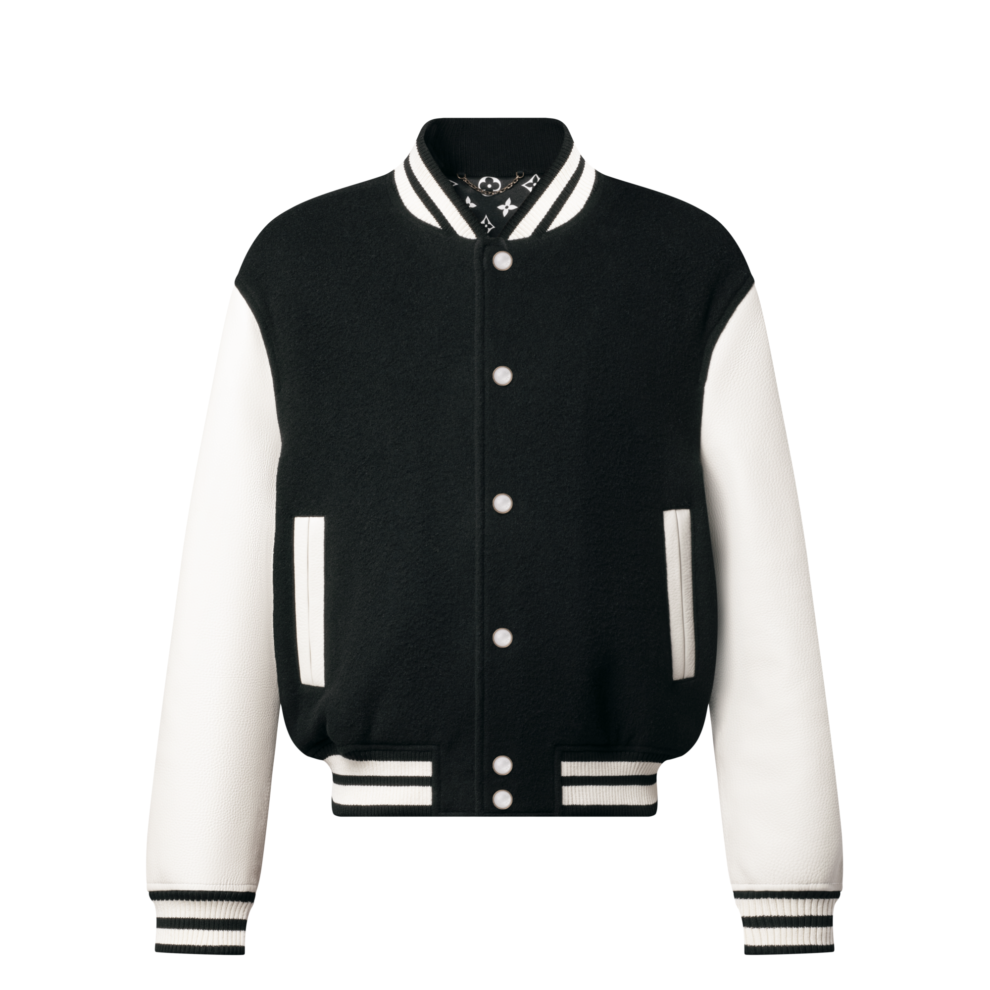 レザー シグネチャー バーシティジャケット  メンズ ウェア(洋服) (製品ズーム)