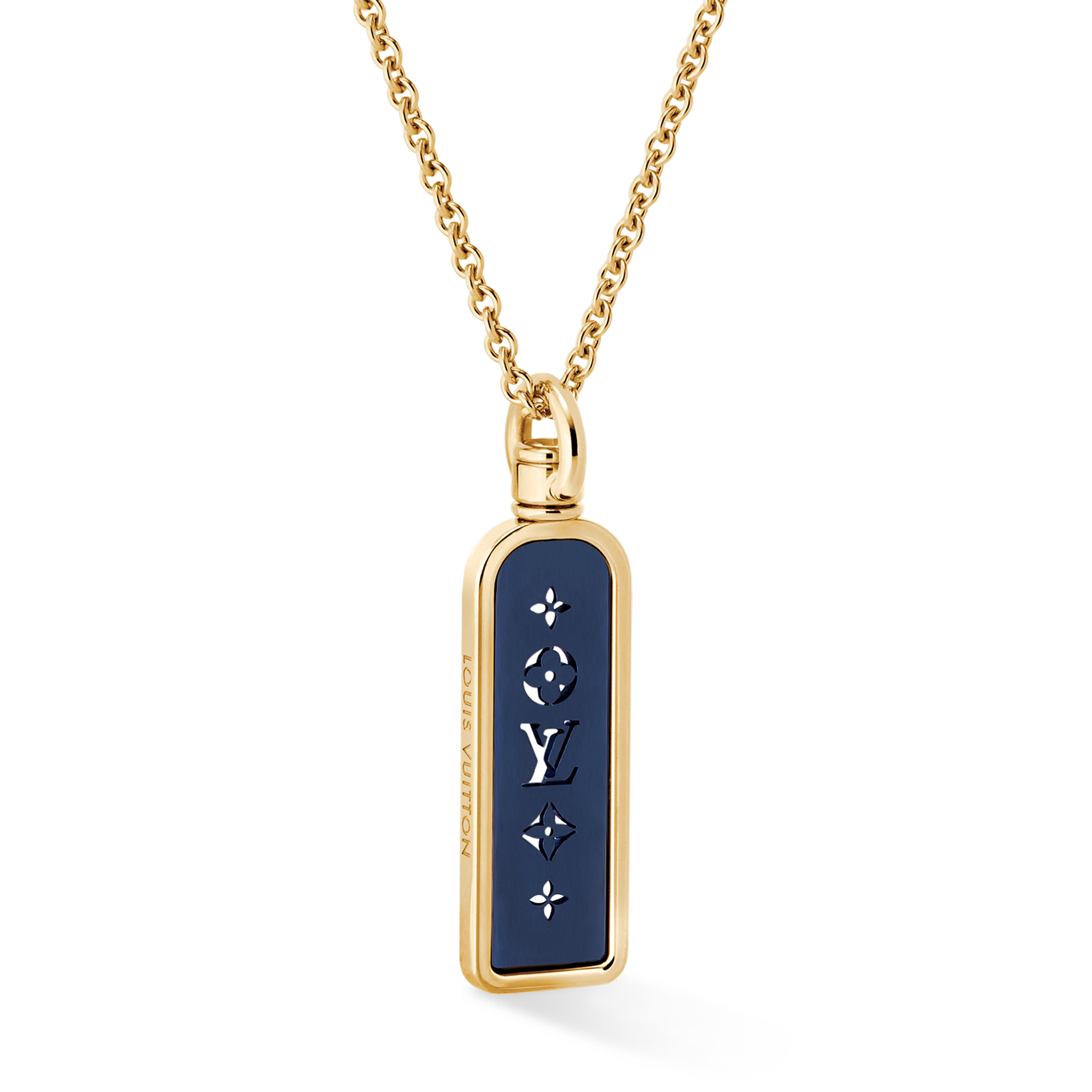 スモールタグペンダント レ ガストン ヴィトン (イエローゴールド×チタニウム)  Les Extraordinaires(レ･ゼクストラオーディネル) ジュエリー (製品ズーム)