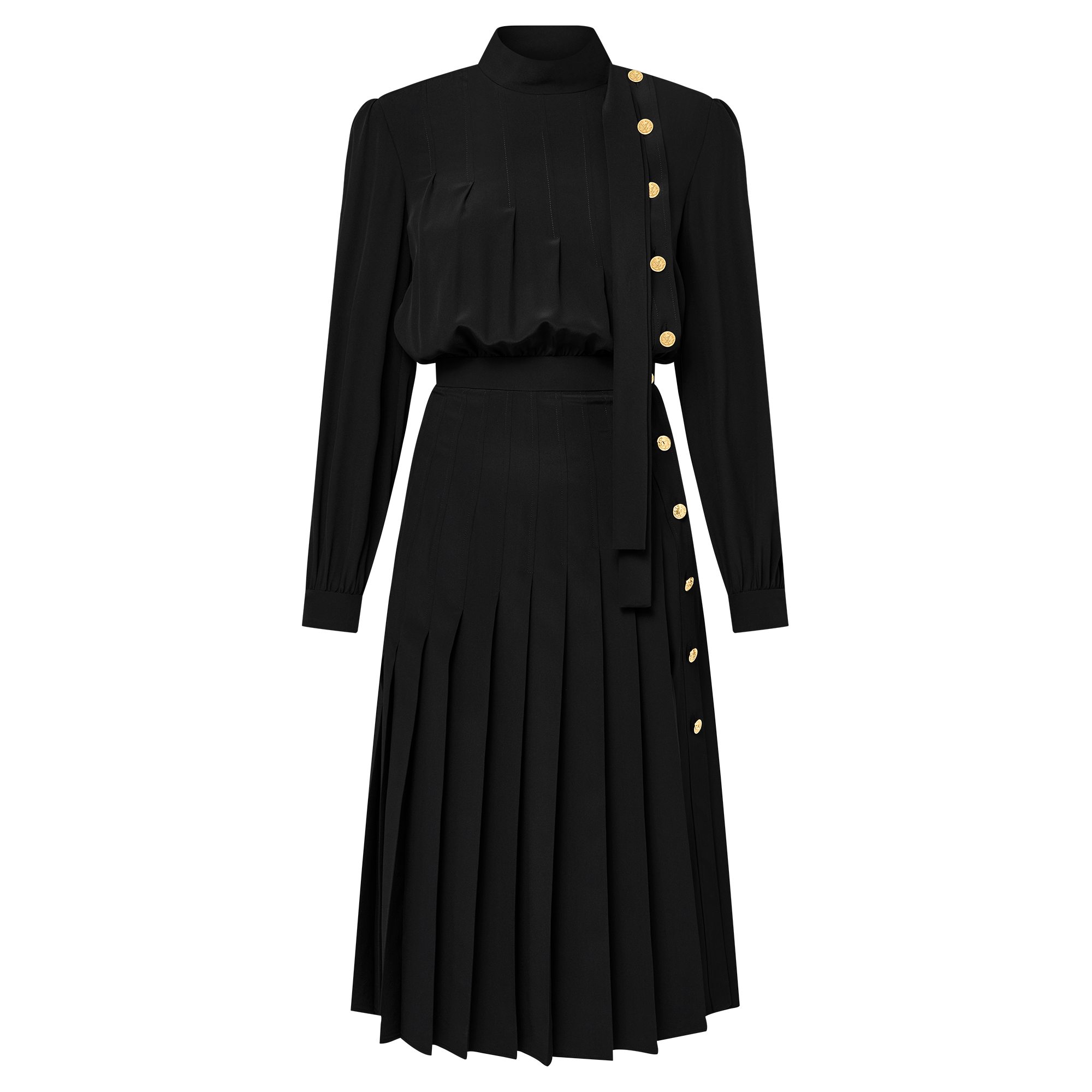 ロングスリーブ プリーツドレス ｜ルイ・ヴィトン 公式サイト - 1AGNLX 