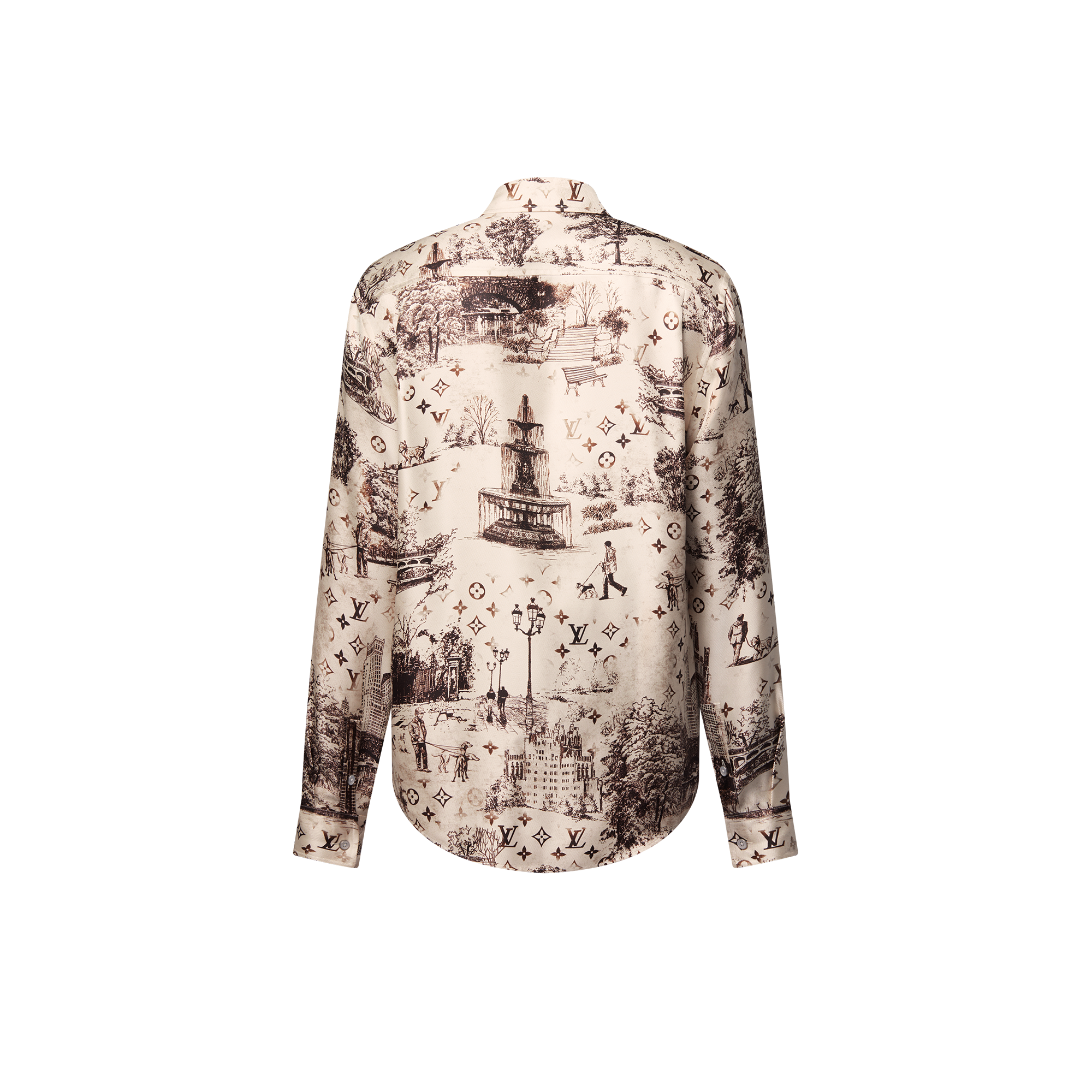 ロングスリーブシルクシャツ  メンズ ウェア(洋服) (製品ズーム)