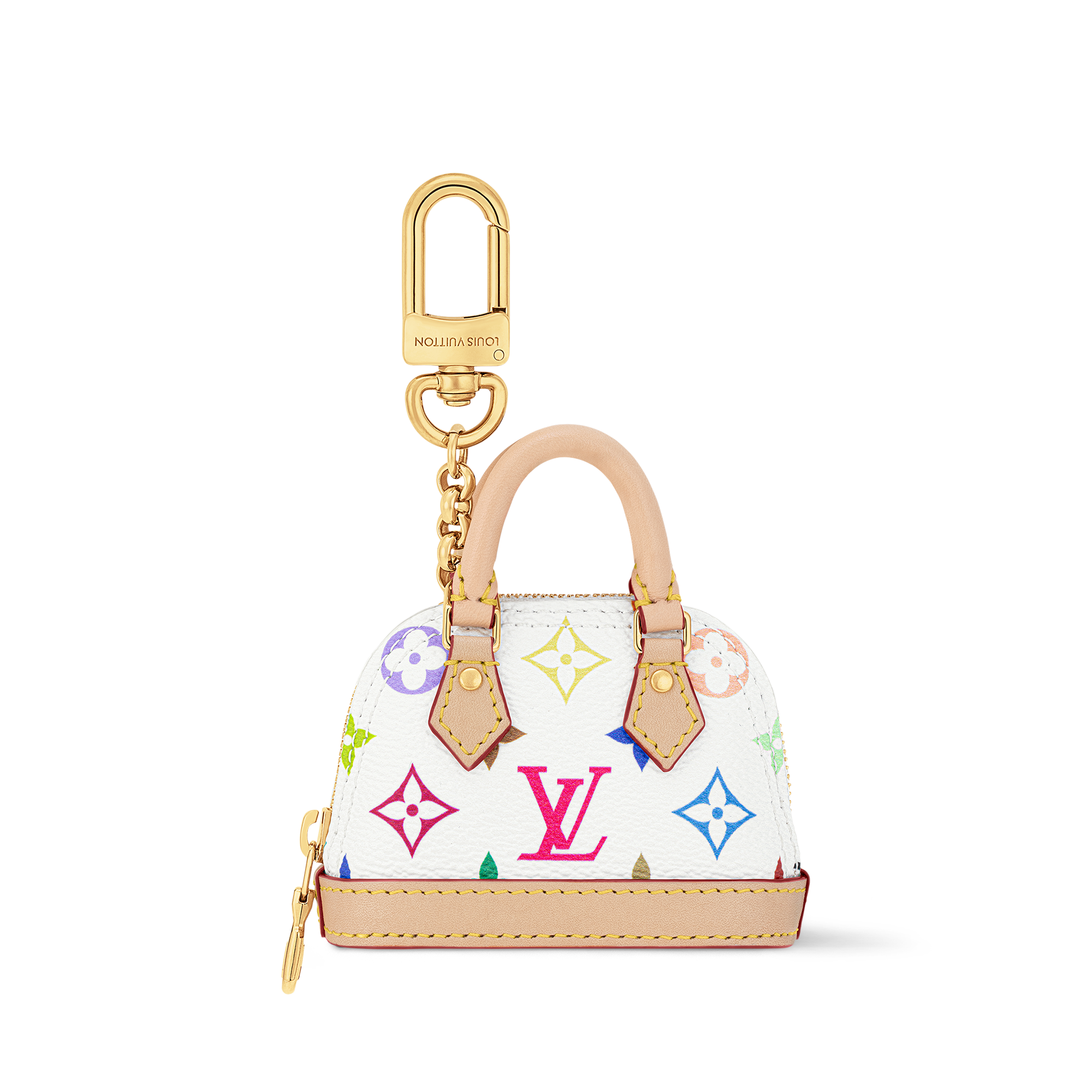 ルイヴィトン LOUIS VUITTON バッグ チャーム 金 銀 袋付き 