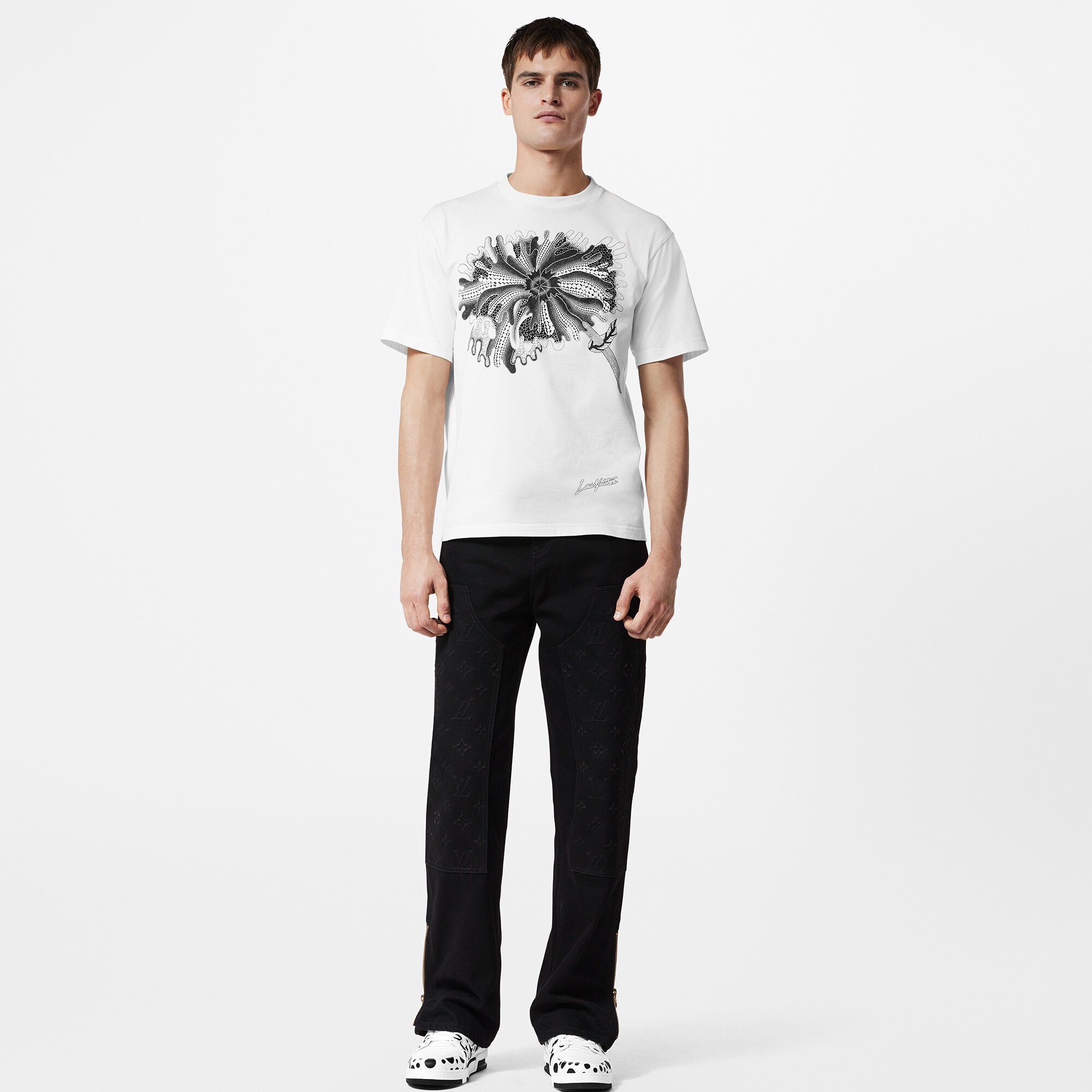 ルイ・ヴィトン✖️草間彌生 1AB6II サイケデリック フラワー Tシャツ