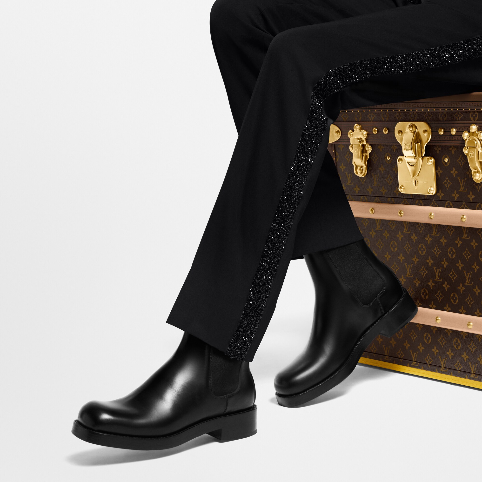 LOUIS VUITTON ルイヴィトン / レザーチルシーブーツ