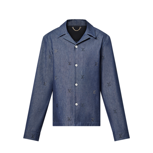 LVブラゾンエンベリッシュドデニムパジャマシャツ メンズ ウェア(洋服) (製品ズーム)