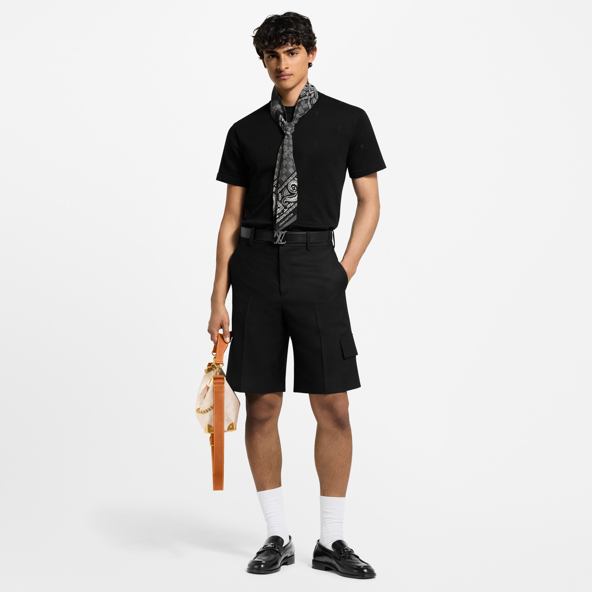 LV ブラゾン エンブロイダリー ショートスリーブクルーネック  メンズ ウェア(洋服) (製品ズーム)
