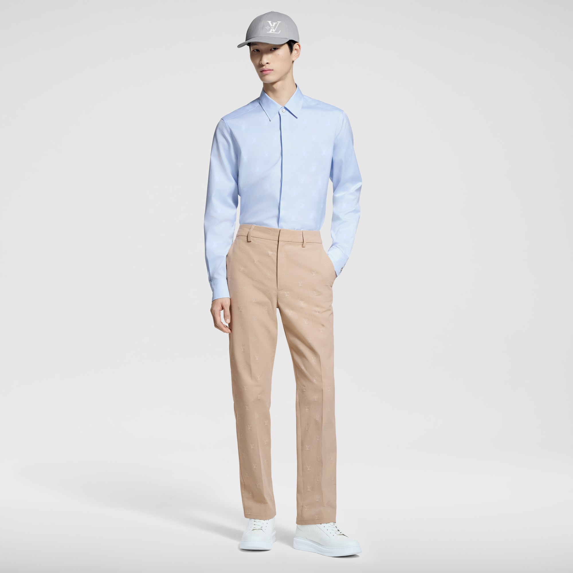 プリントコットンロングスリーブオックスフォードシャツ  メンズ プレタポルテ(洋服) (製品ズーム)