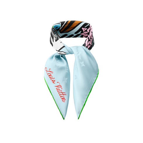 バンダナ・LV シティ スタンプ S00 メンズ アクセサリー (製品ズーム)