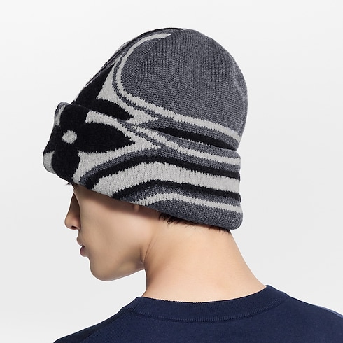 ビーニー・LV クラッシュ グラフィック フラワー S00 メンズ アクセサリー (製品ズーム)