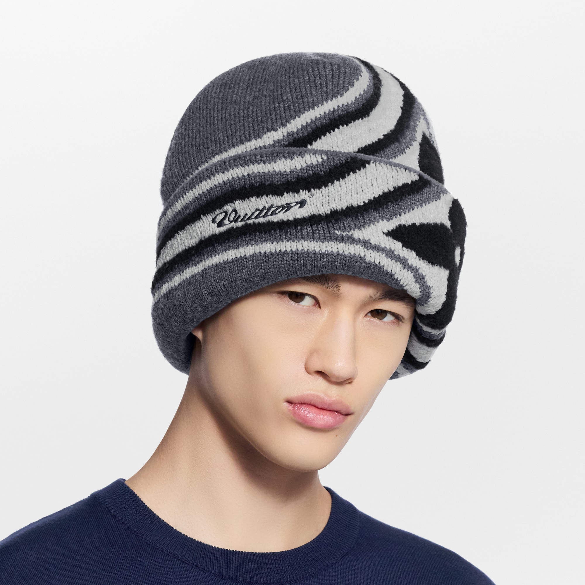 ビーニー･LV クラッシュ グラフィック フラワー S00 メンズ アクセサリー (製品ズーム)