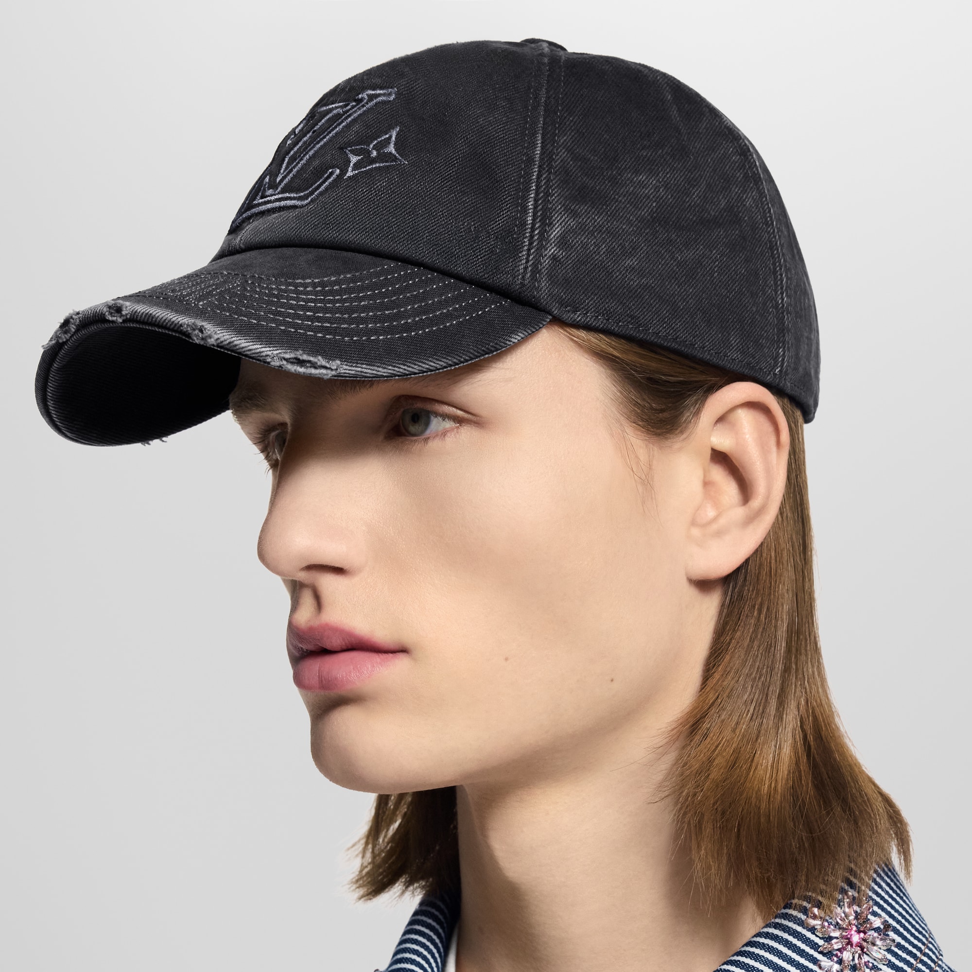 キャップ･LV デニム ウォッシュド S00 メンズ アクセサリー (製品ズーム)