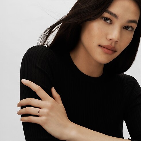 LV ダイヤモンド マリッジリング 2.5MM (ピンクゴールド) ジュエリー ジュエリー カテゴリー (製品ズーム)