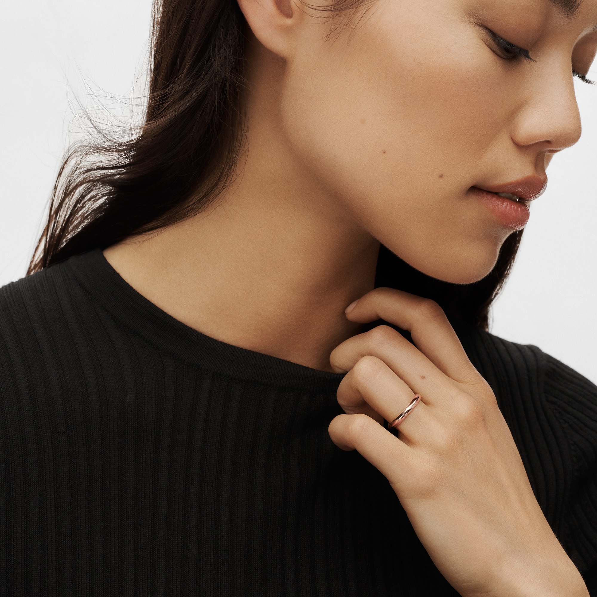 LV ダイヤモンド マリッジリング 3MM (ピンクゴールド)  ジュエリー ジュエリー カテゴリー (製品ズーム)