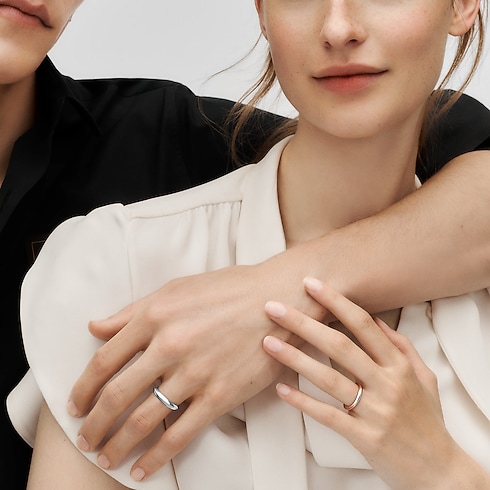 LV ダイヤモンド マリッジリング 4MM (プラチナ) ジュエリー ジュエリー カテゴリー (製品ズーム)