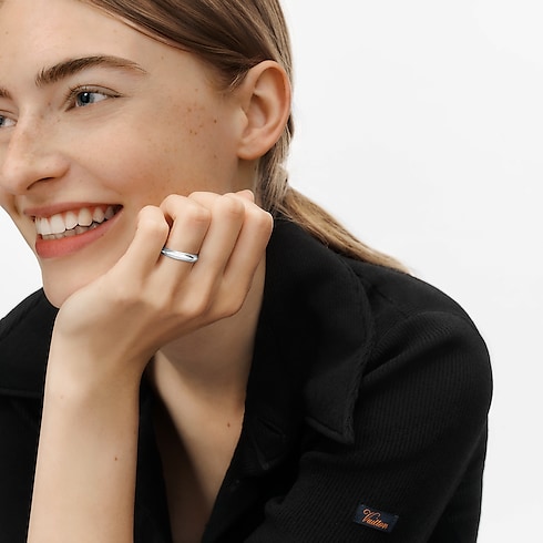 LV ダイヤモンド マリッジリング 4MM (プラチナ) ジュエリー ジュエリー カテゴリー (製品ズーム)