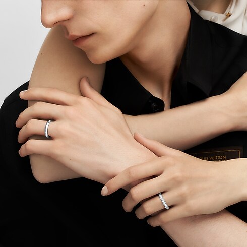 LV ダイヤモンド マリッジリング 4MM (プラチナ) ジュエリー ジュエリー カテゴリー (製品ズーム)