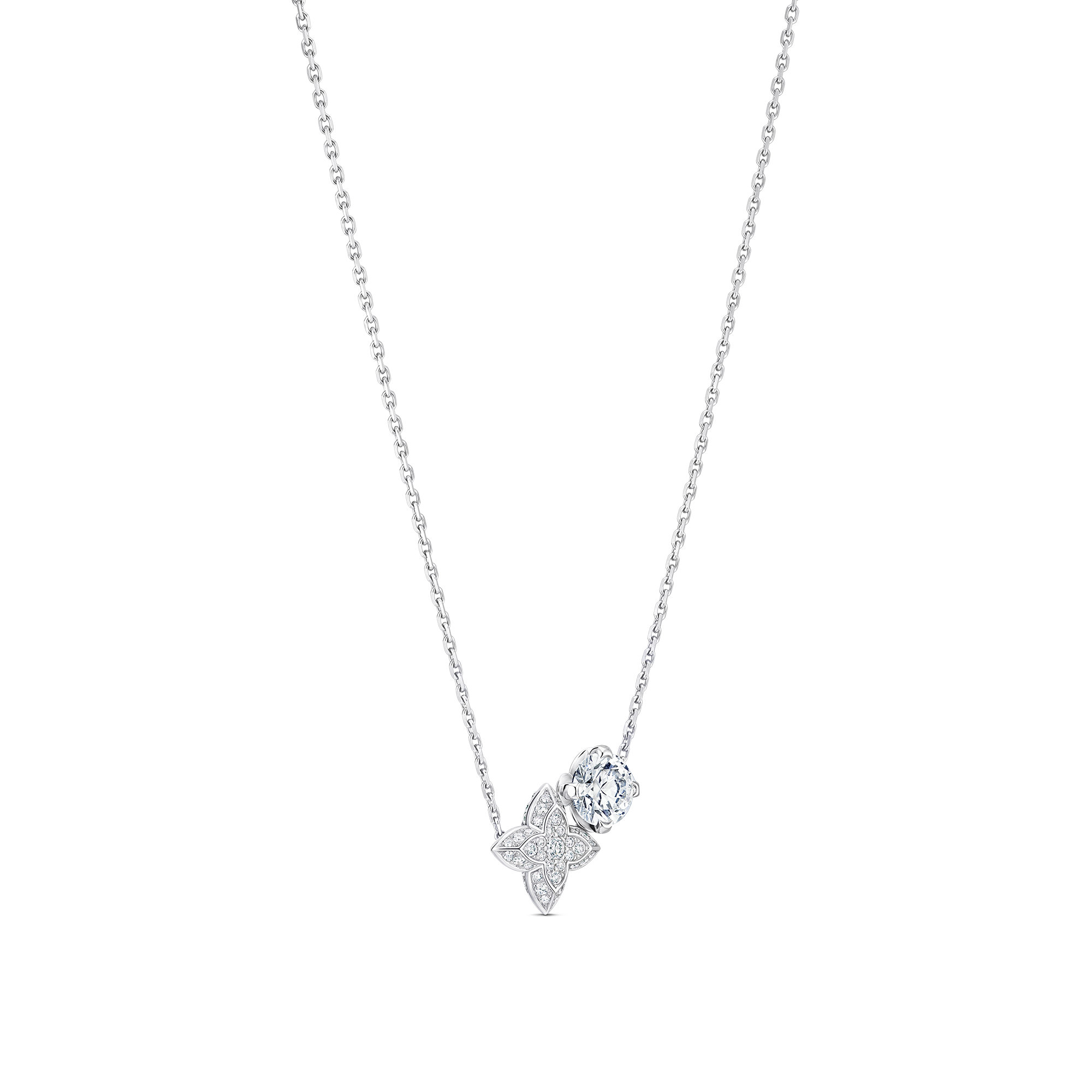 LV ダイヤモンド ペンダント ダブル ラウンド (ホワイトゴールド×ダイヤモンド)  ジュエリー ジュエリー カテゴリー (製品ズーム)