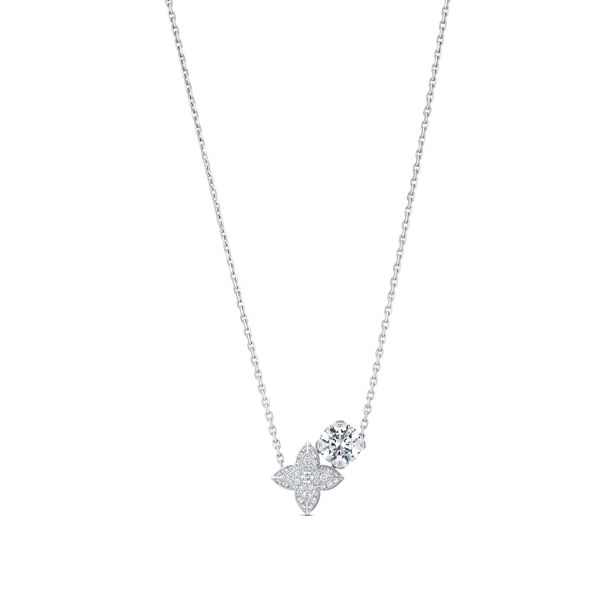 LV ダイヤモンド ペンダント ダブル ラウンド (ホワイトゴールド×ダイヤモンド)  ジュエリー ジュエリー カテゴリー (製品ズーム)