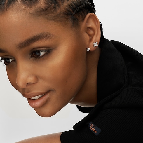 LV ダイヤモンド ピアス ダブル ラウンド 0.30CT (ホワイトゴールド×ダイヤモンド) 単品 ジュエリー ジュエリー コレクション (製品ズーム)