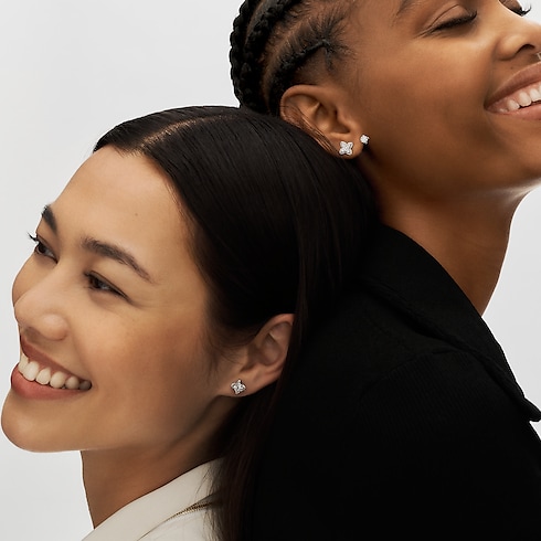 LV ダイヤモンド ピアス ダブル ラウンド 0.30CT (ホワイトゴールド×ダイヤモンド) 単品 ジュエリー ジュエリー コレクション (製品ズーム)