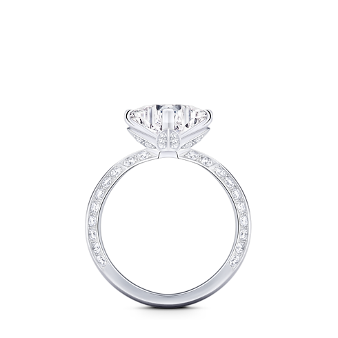 LV ダイヤモンド ソリテール スター パヴェ (プラチナ×LV モノグラムスターカットダイヤモンド×ダイヤモンド) ジュエリー ジュエリー コレクション (製品ズーム)