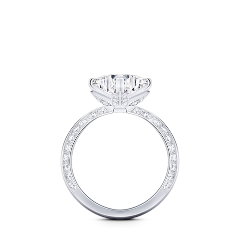 LV ダイヤモンド ソリテール スター パヴェ (プラチナ×LV モノグラムスターカットダイヤモンド×ダイヤモンド) ジュエリー ジュエリー コレクション (製品ズーム)