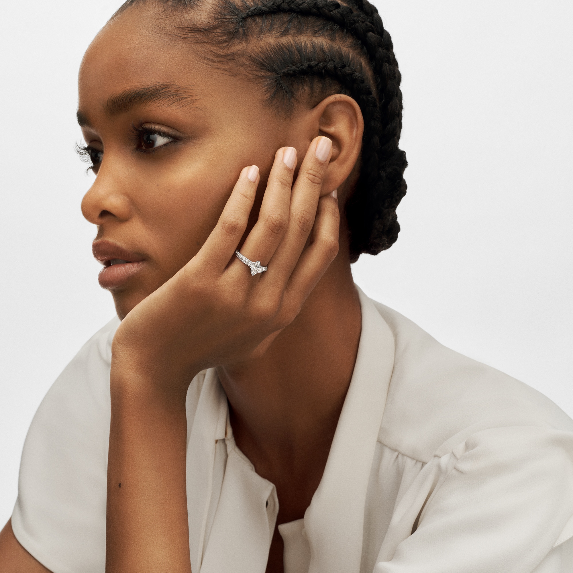 LV ダイヤモンド ソリテール スター パヴェ (プラチナ×LV モノグラムスターカットダイヤモンド×ダイヤモンド)  ジュエリー ジュエリー コレクション (製品ズーム)