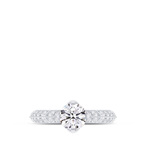 LV ダイヤモンド ソリテール ラウンド パヴェ (プラチナ×ラウンドブリリアントカットダイヤモンド×ダイヤモンド) ジュエリー ジュエリー コレクション (製品ズーム)