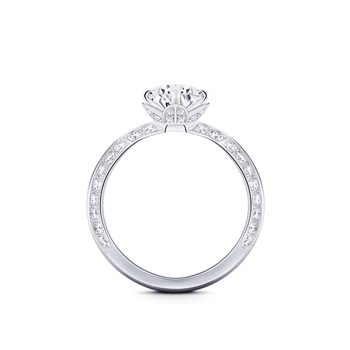 LV ダイヤモンド ソリテール ラウンド パヴェ (プラチナ×ラウンドブリリアントカットダイヤモンド×ダイヤモンド) ジュエリー ジュエリー コレクション (製品ズーム)