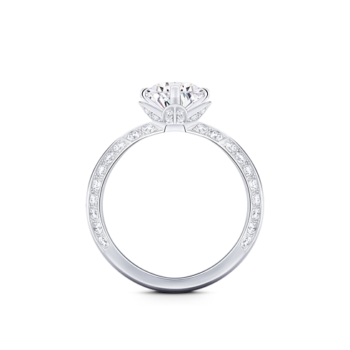 LV ダイヤモンド ソリテール ラウンド パヴェ (プラチナ×ラウンドブリリアントカットダイヤモンド×ダイヤモンド) ジュエリー ジュエリー コレクション (製品ズーム)