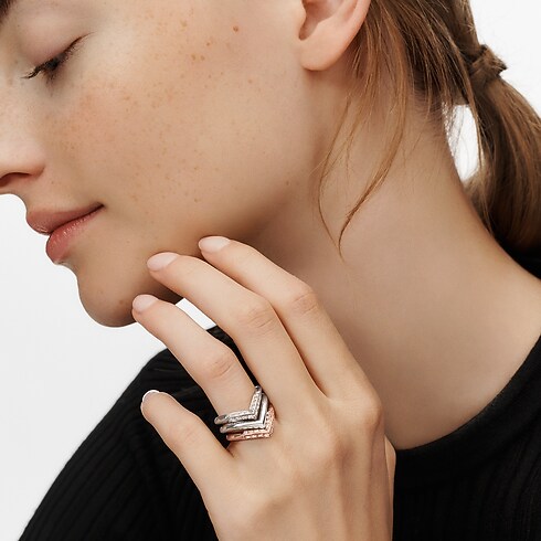 LV ダイヤモンド リング V (ピンクゴールド×ダイヤモンド) ジュエリー ジュエリー カテゴリー (製品ズーム)