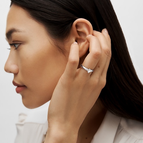 LV ダイヤモンド ソリテール スター (プラチナ×LV モノグラムスターカットダイヤモンド×ダイヤモンド) ジュエリー ジュエリー コレクション (製品ズーム)