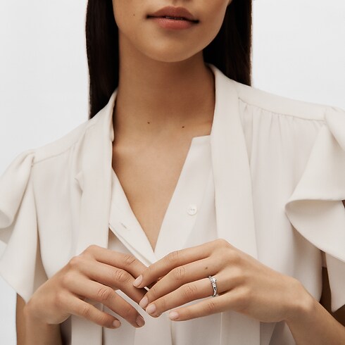 LV ダイヤモンド ソリテール スター (プラチナ×LV モノグラムスターカットダイヤモンド×ダイヤモンド) ジュエリー ジュエリー コレクション (製品ズーム)