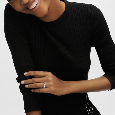 LV ダイヤモンド ソリテール スター (プラチナ×LV モノグラムスターカットダイヤモンド×ダイヤモンド) ジュエリー ジュエリー コレクション (製品ズーム)