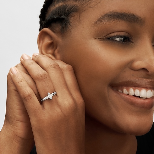 LV ダイヤモンド ソリテール スター (プラチナ×LV モノグラムスターカットダイヤモンド×ダイヤモンド) ジュエリー ジュエリー コレクション (製品ズーム)