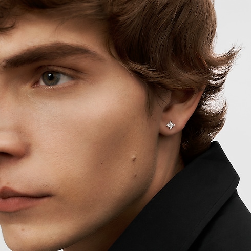 LV ダイヤモンド ピアス スター (ホワイトゴールド×LV モノグラムスターカットダイヤモンド×ダイヤモンド) 単品 ジュエリー ジュエリー コレクション (製品ズーム)