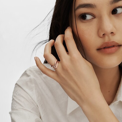 LV ダイヤモンド リング V (ピンクゴールド) ジュエリー ジュエリー カテゴリー (製品ズーム)