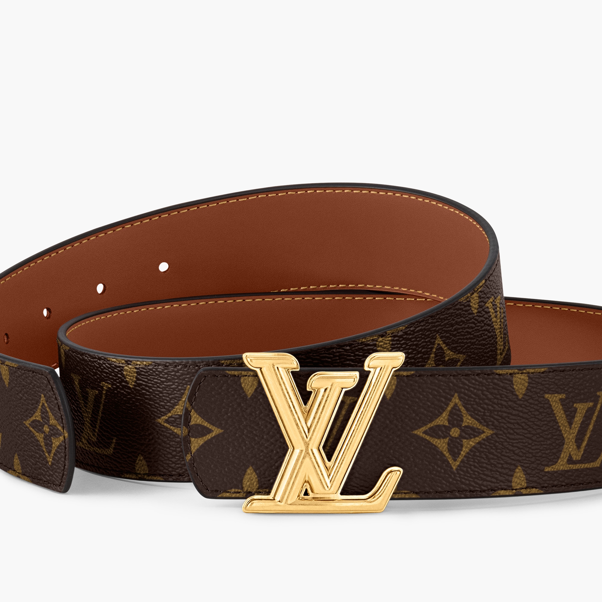 ベルト・LV ディメンション 40MM リバーシブル モノグラム・エクリプス  