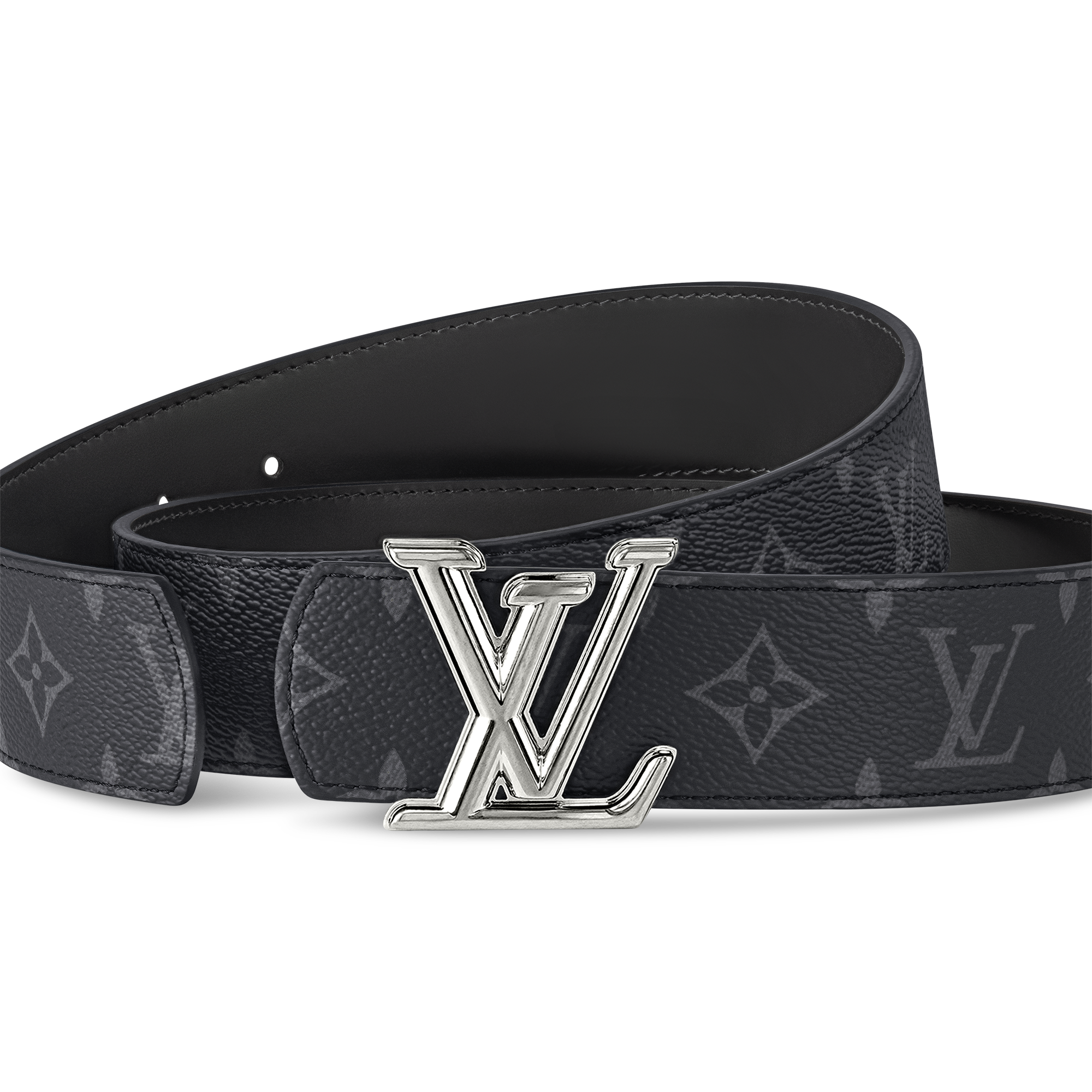 ベルト・LV ディメンション 40MM リバーシブル モノグラム・エクリプス 