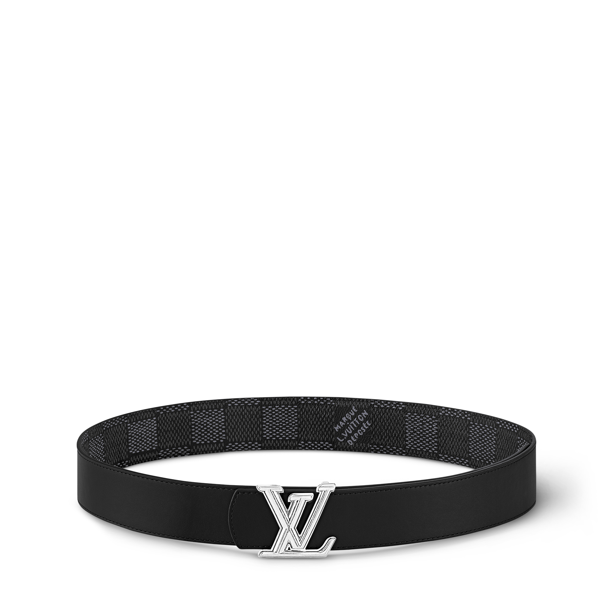 ベルト・LV ディメンション 40MM リバーシブル ダミエ・グラフィット  