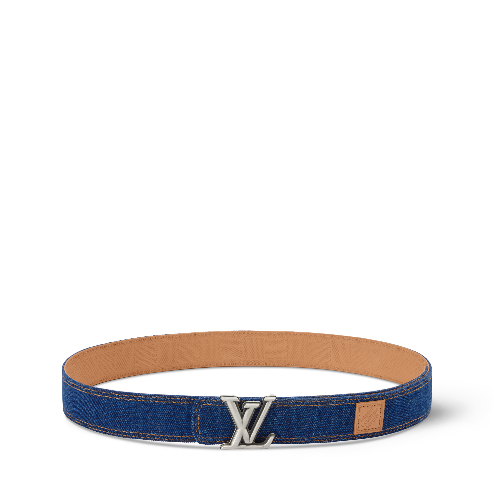 ベルト・LV ディメンション デニム 35MM リバーシブル ｜ルイ 