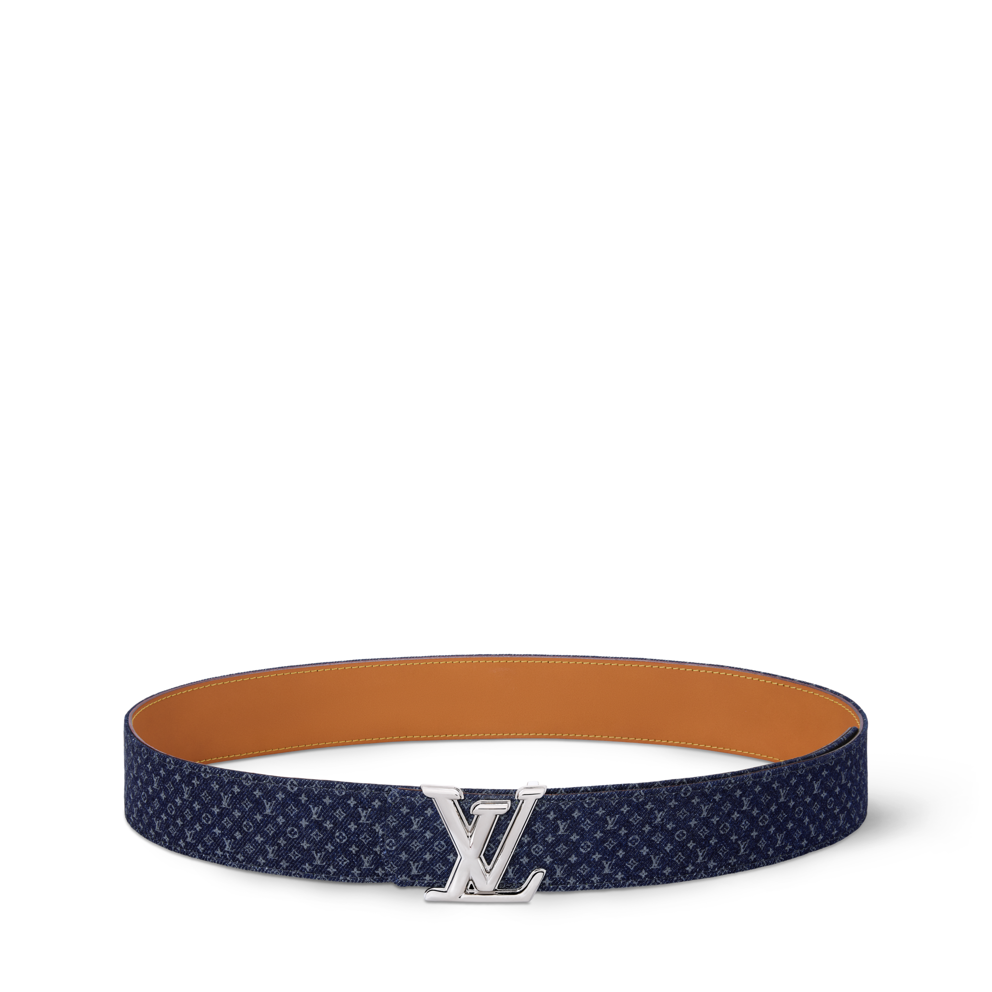 ベルト・LV ディメンション モノグラム リフレクティブ デニム 40MM 
