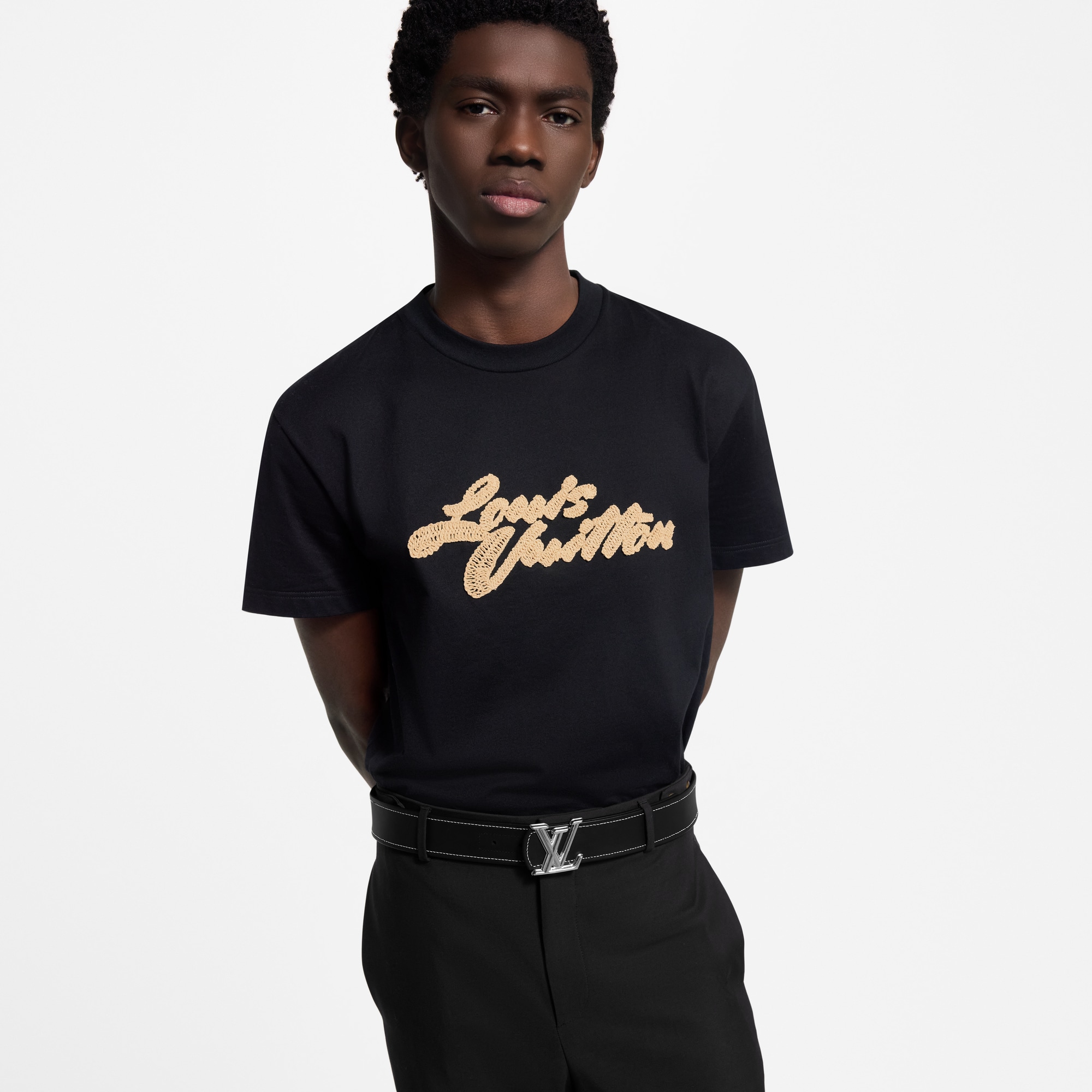 ベルト･LV ディメンション ラフィア 40MM リバーシブル  メンズ アクセサリー (製品ズーム)