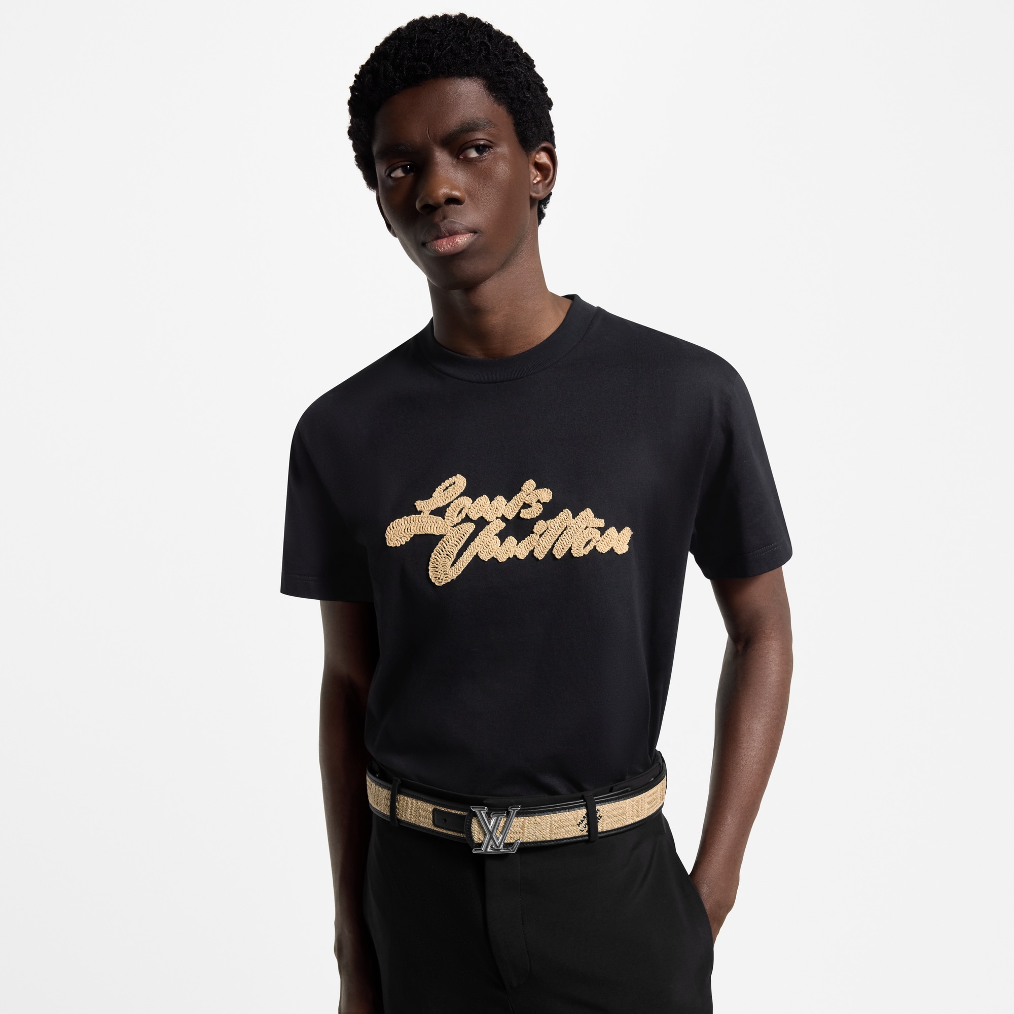 ベルト･LV ディメンション ラフィア 40MM リバーシブル  メンズ アクセサリー (製品ズーム)