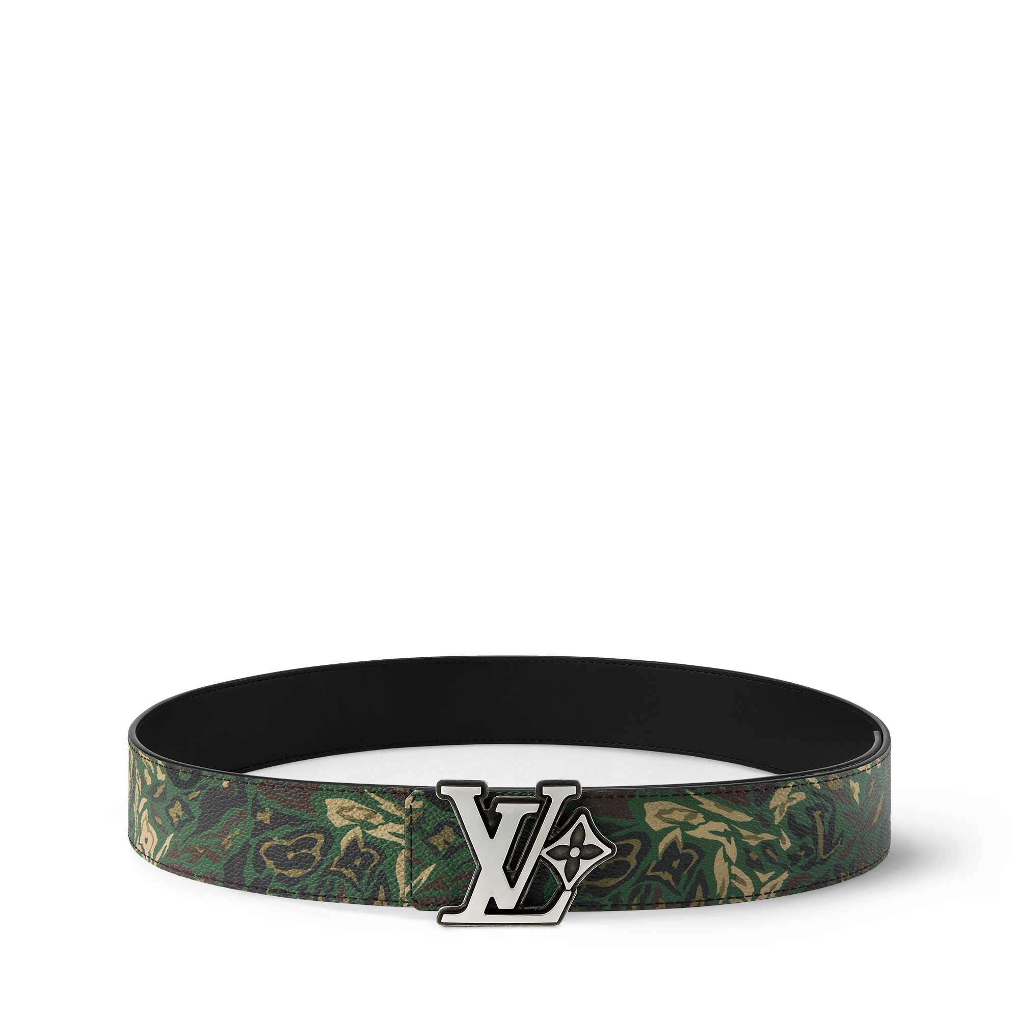 ベルト･LV フラワー カモフラージュ 40MM リバーシブル  メンズ アクセサリー (製品ズーム)