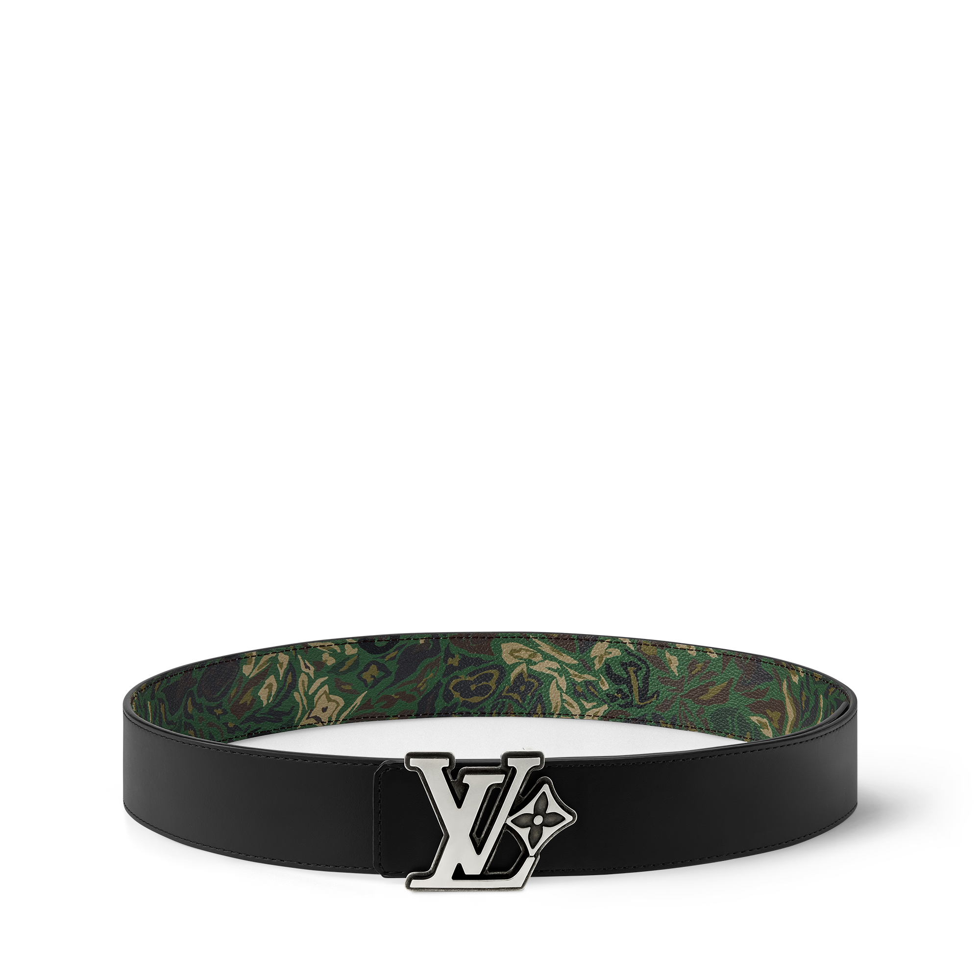 ベルト・LV フラワー カモフラージュ 40MM リバーシブル ｜ルイ 