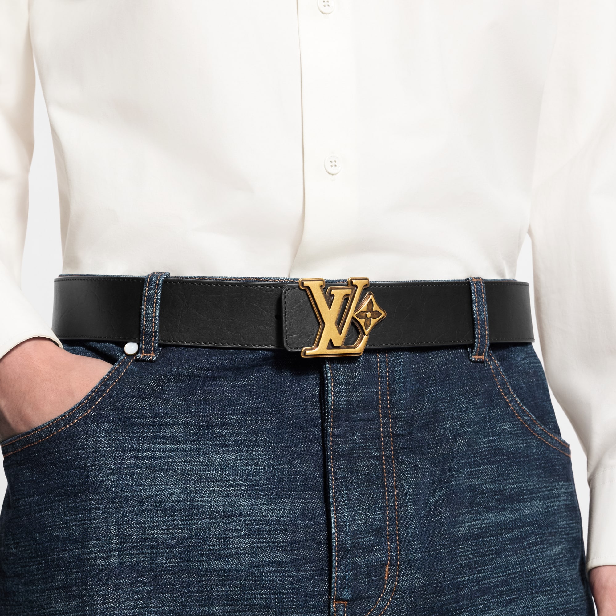 ベルト･LV フラワー ダミエ フレンドシップ 40MM リバーシブル  メンズ アクセサリー (製品ズーム)