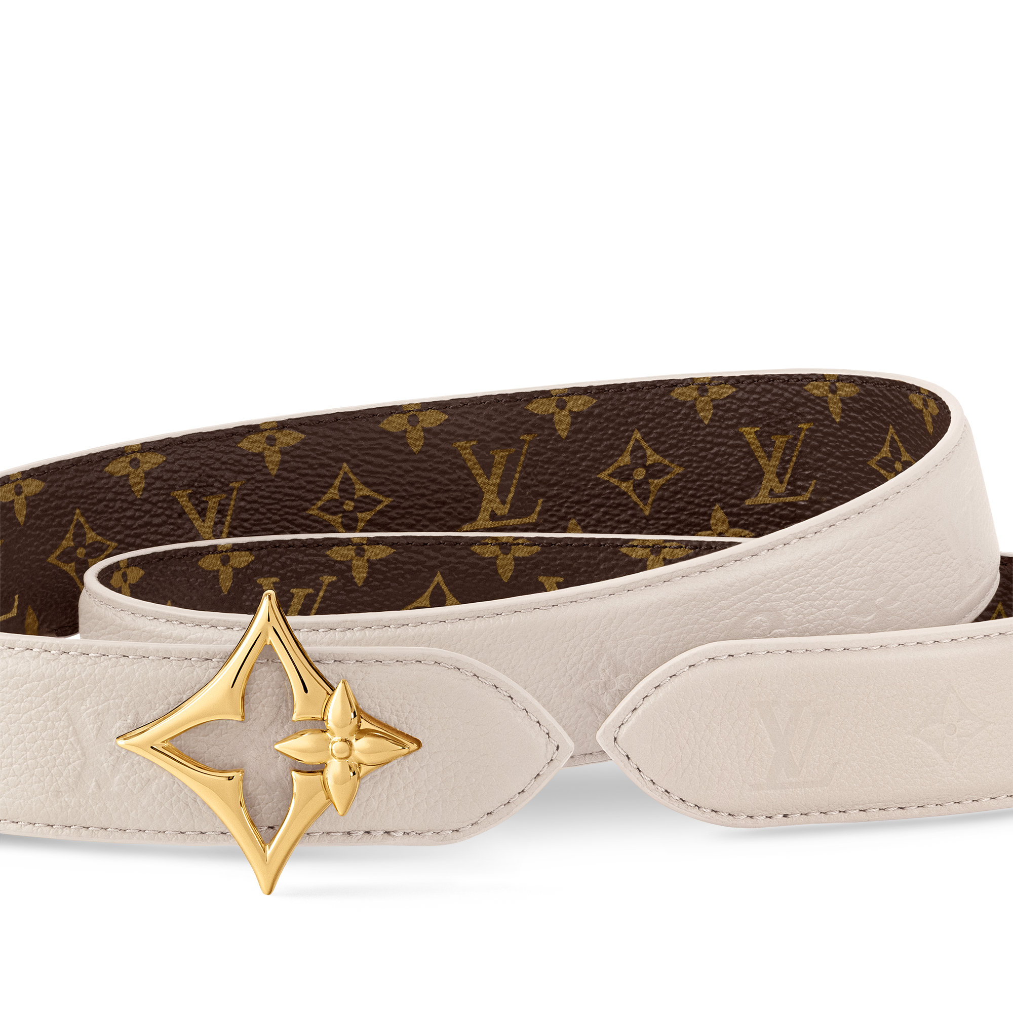 ベルト・LV フラワーグラム 30MM リバーシブル モノグラム｜ルイ 